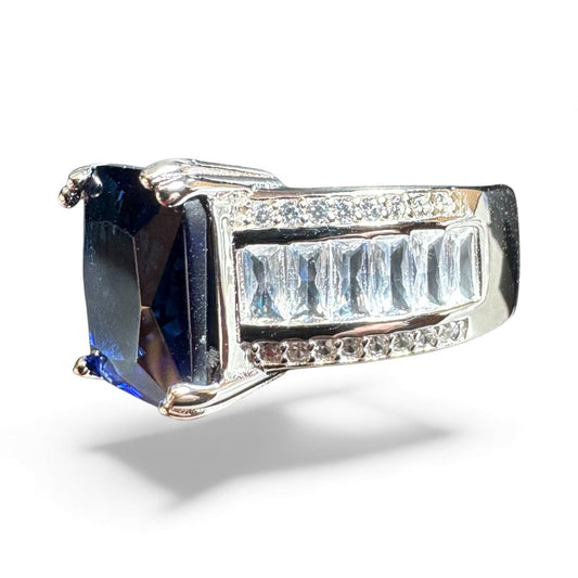 Sterling Silver Ring CZ Stone RCZ2105