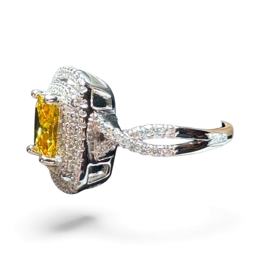 Sterling Silver Ring CZ Stone RCZ2106