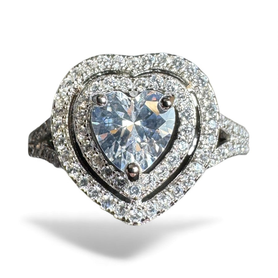 Sterling Silver Ring CZ Stone RCZ2107