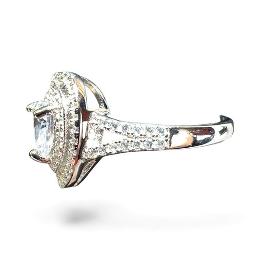 Sterling Silver Ring CZ Stone RCZ2107