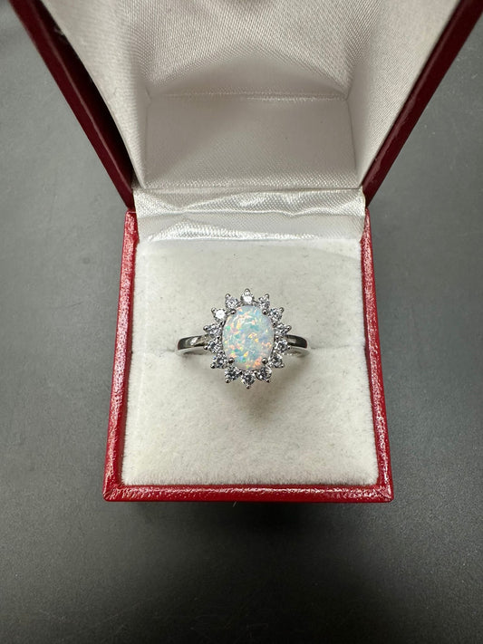 Sterling Silver Ring CZ Stone RCZ215