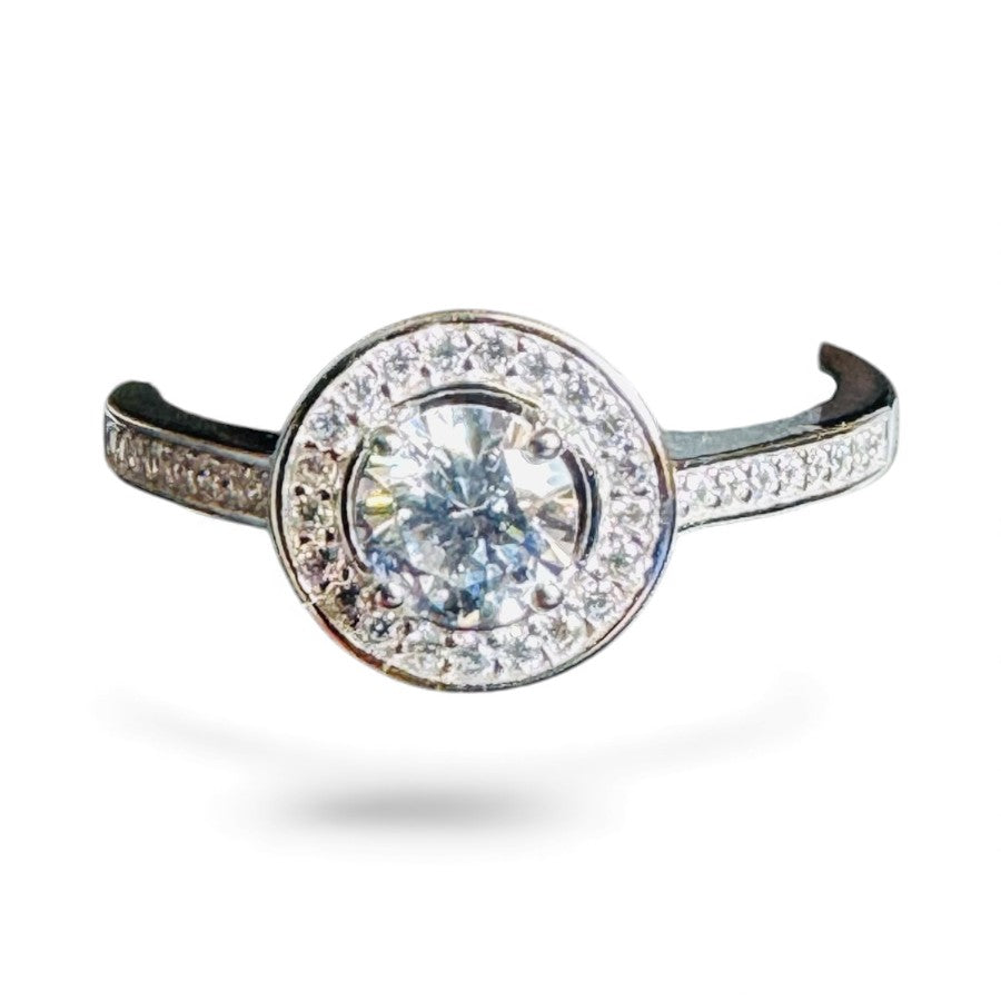 Sterling Silver Ring CZ Stone RCZ3304