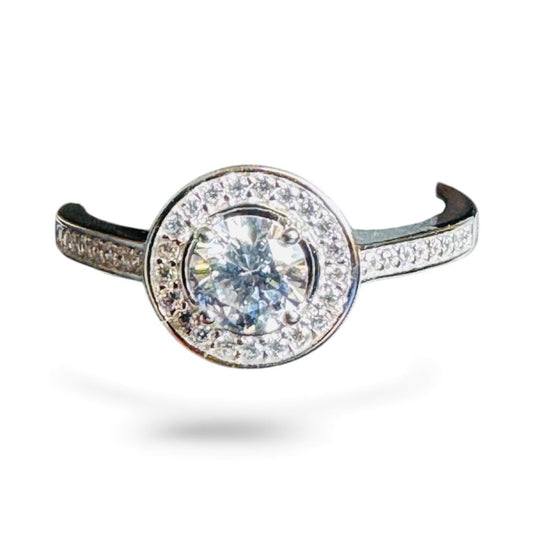Sterling Silver Ring CZ Stone RCZ3304