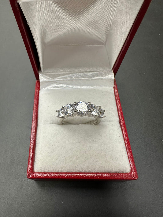 Sterling Silver Ring CZ Stone RCZ3310