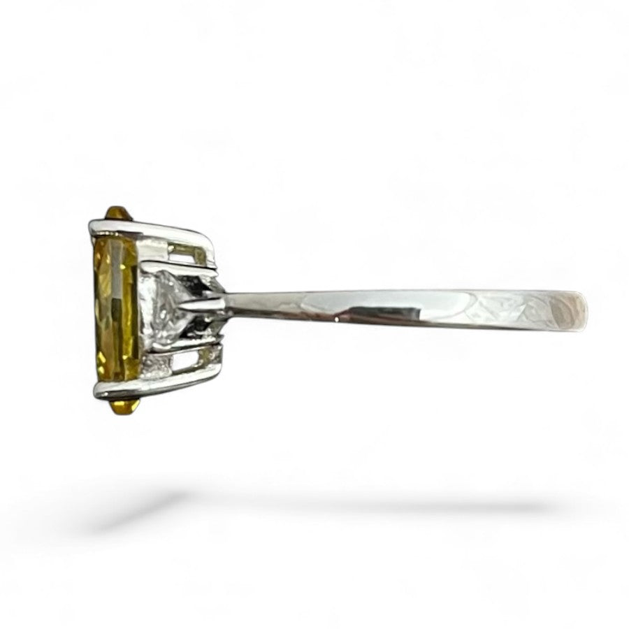 Sterling Silver Ring Oval Stone RCZ3320