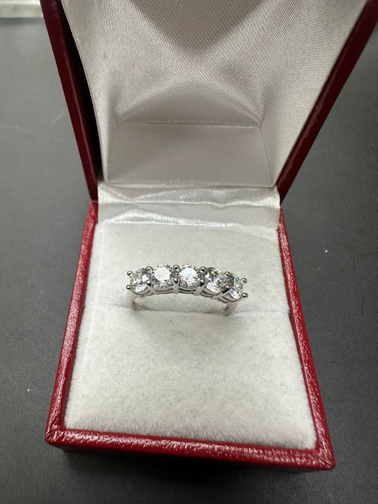 Sterling Silver Ring CZ Stone RCZ3323