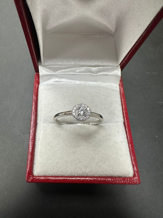 Sterling Silver Ring CZ Stone RCZ3324