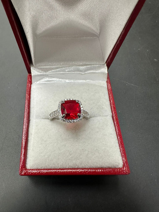 Sterling Silver Ring CZ Stone RCZ3327