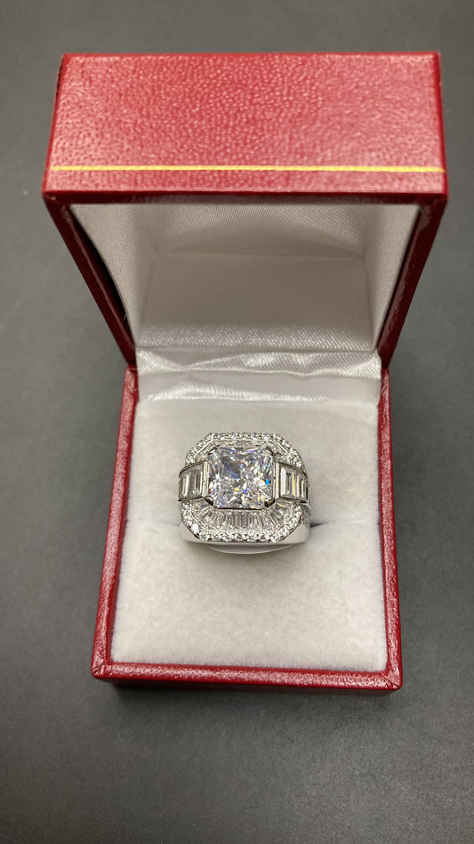 Sterling Silver Ring CZ Stone RCZ3335