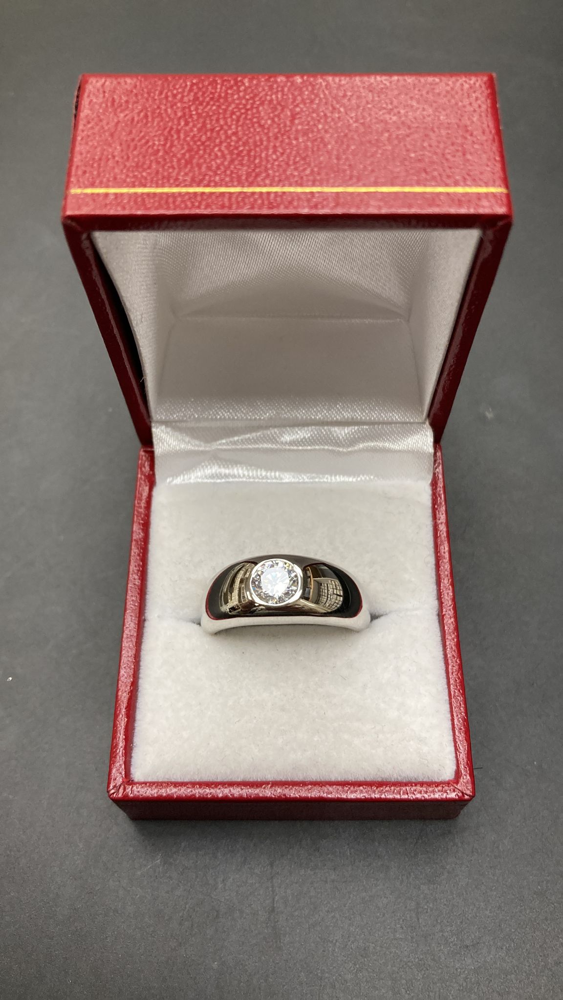 Sterling Silver Ring CZ Stone RCZ3366