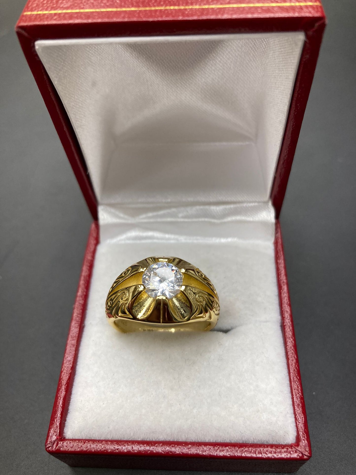 Sterling Silver Ring CZ Stone RCZ3385