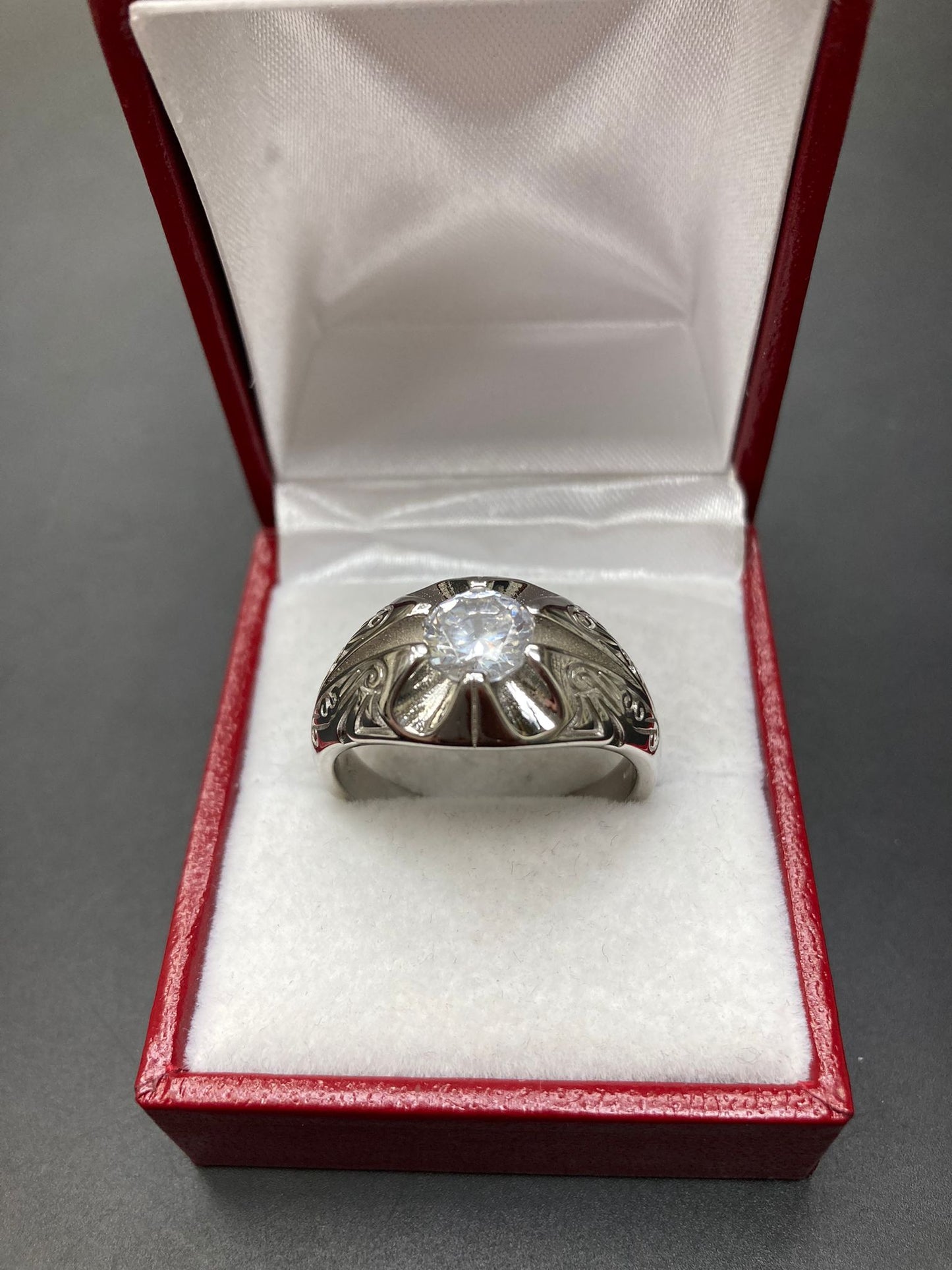 Sterling Silver Ring CZ Stone RCZ3385