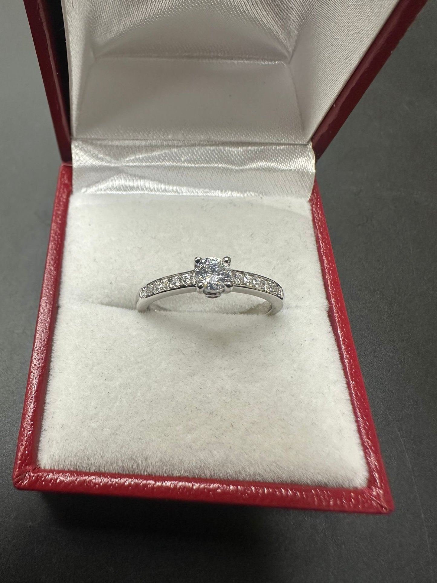 Sterling Silver Ring CZ Stone RCZ4003