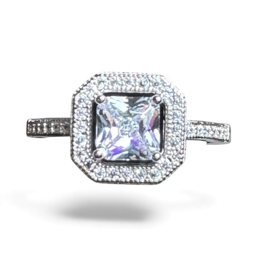 Sterling Silver Ring CZ Stone RCZ489