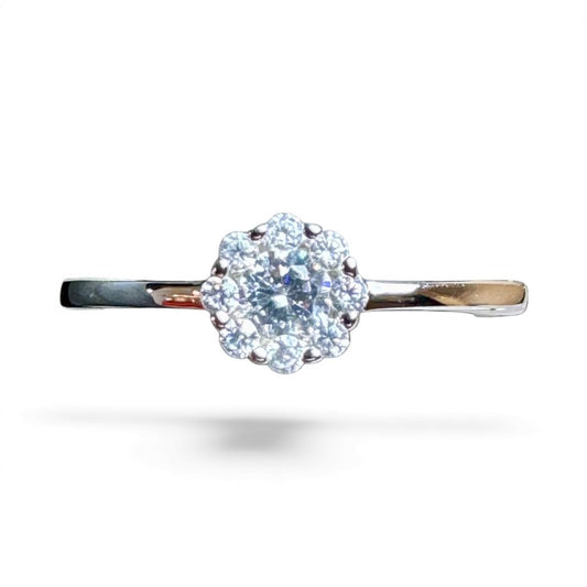 Sterling Silver Ring CZ Stone RCZ501