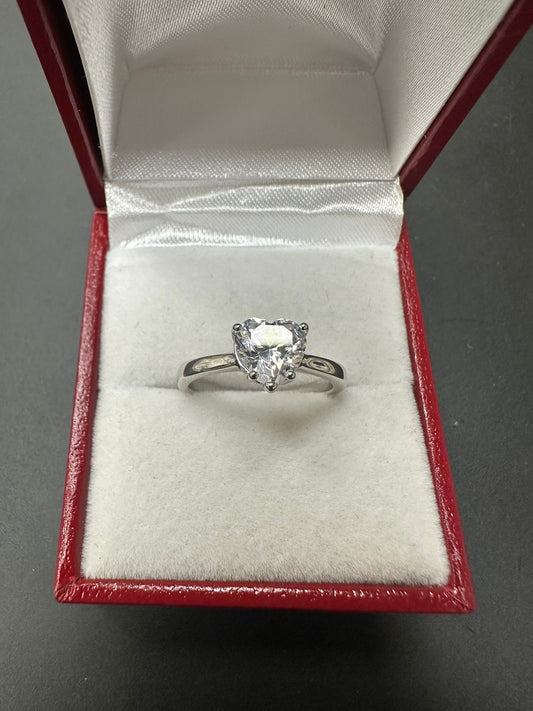 Sterling Silver Ring CZ Stone RCZ6505