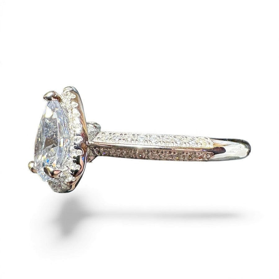 Sterling Silver Ring CZ Stone RCZ8131