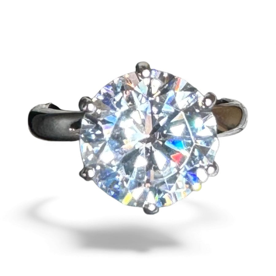 Sterling Silver Ring CZ Stone RCZ8134B