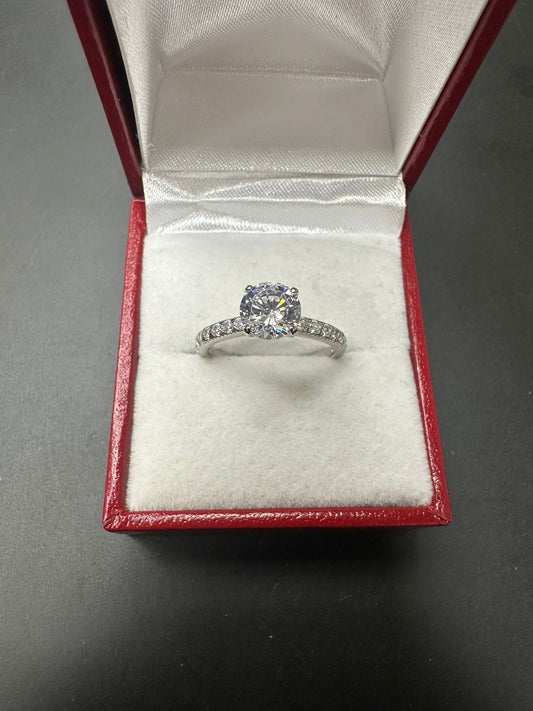 Sterling Silver Ring CZ Stone RCZ8153