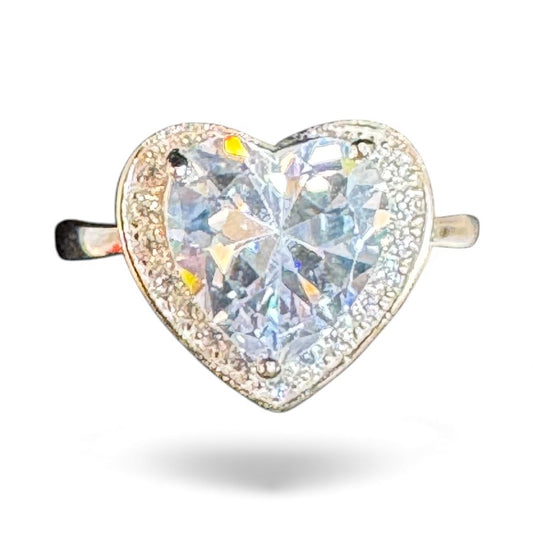 Sterling Silver Ring CZ Stone RCZ9110