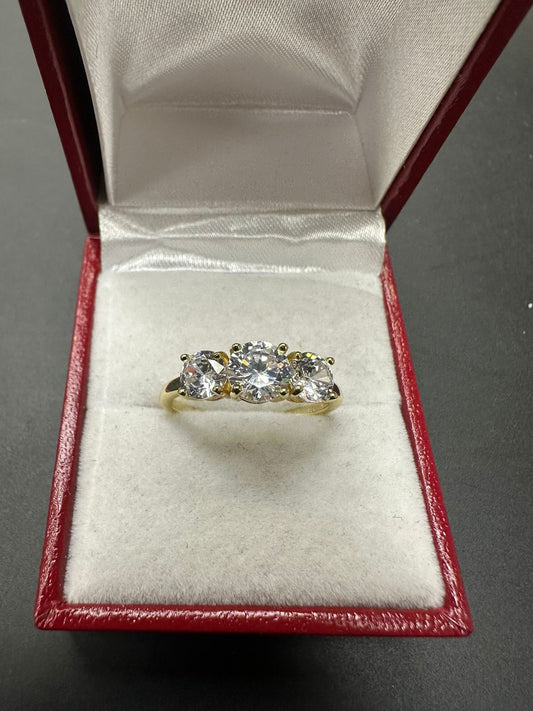 Sterling Silver Ring CZ Stone RCZ9537