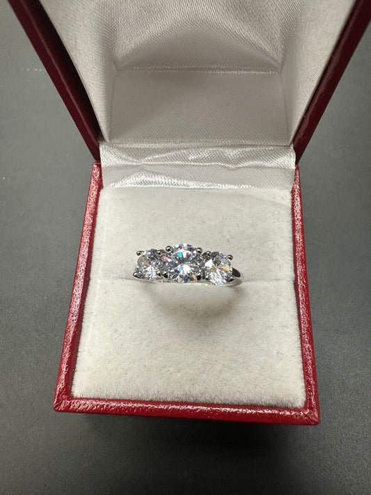 Sterling Silver Ring CZ Stone RCZ9537