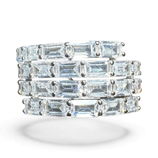 Sterling Silver Ring CZ Stone RCZ9700