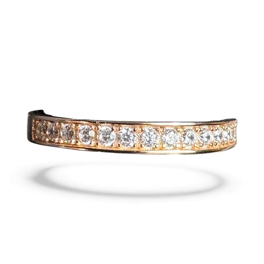 Sterling Silver Ring Copper Plated CZ Stone RCZ9963