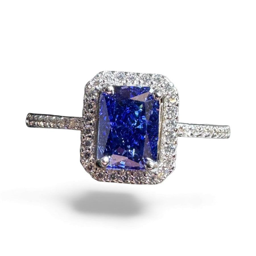 Sterling Silver Ring CZ Stone RCZA802