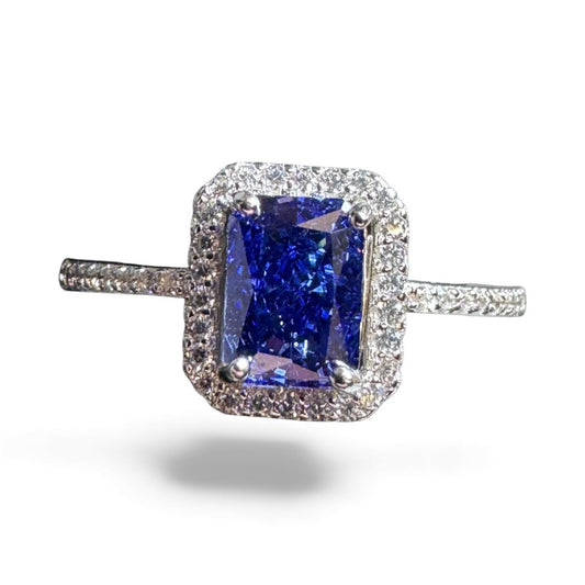 Sterling Silver Ring CZ Stone RCZA802