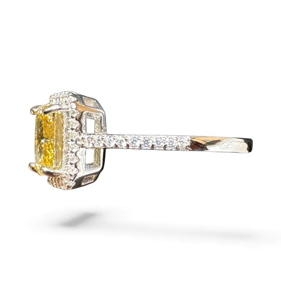 Sterling Silver Ring CZ Stone RCZA802