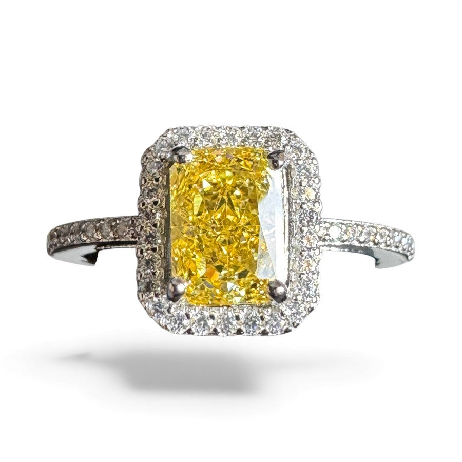 Sterling Silver Ring CZ Stone RCZA802