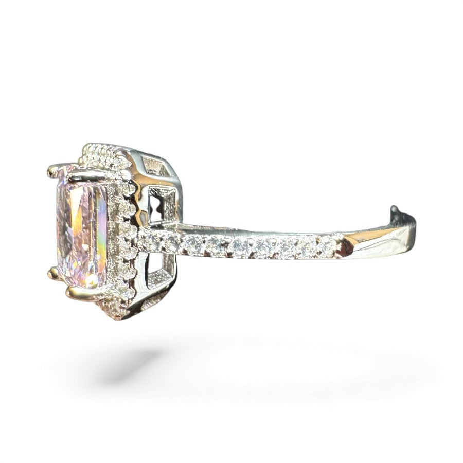 Sterling Silver Ring CZ Stone RCZA802