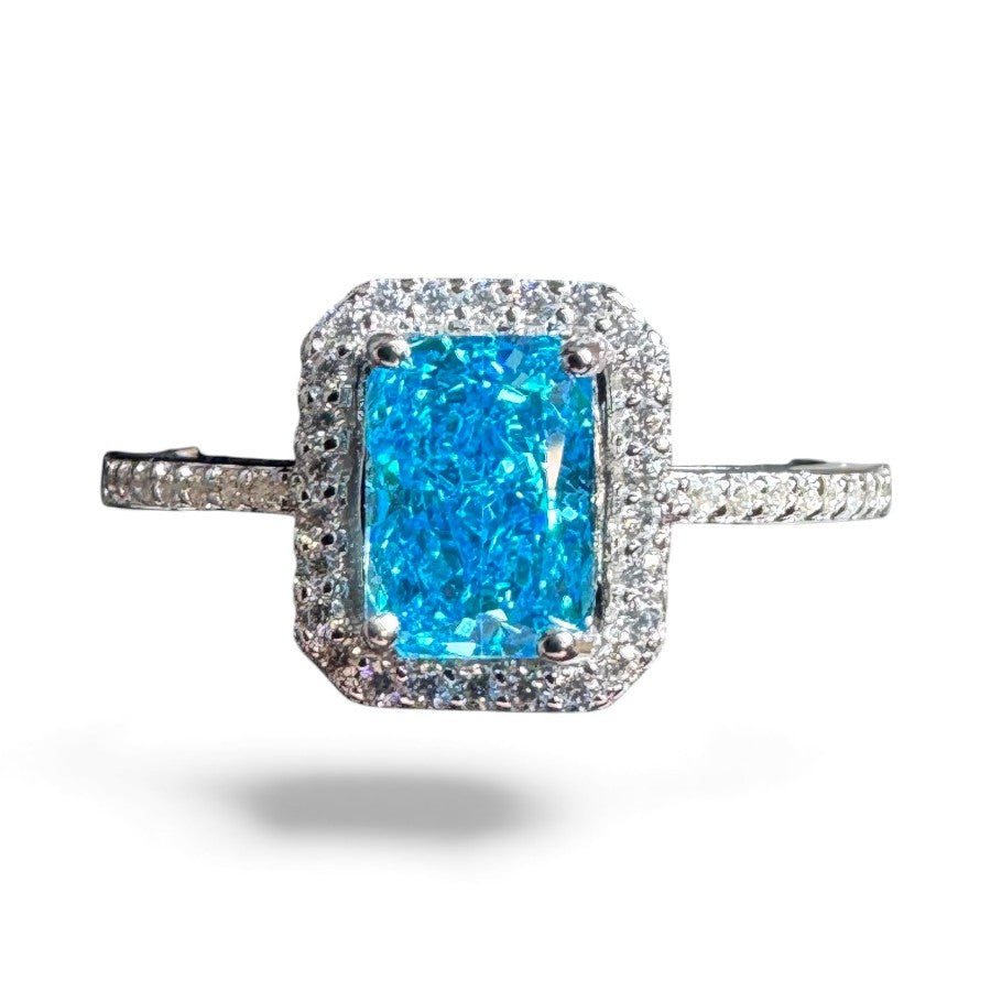 Sterling Silver Ring CZ Stone RCZA802