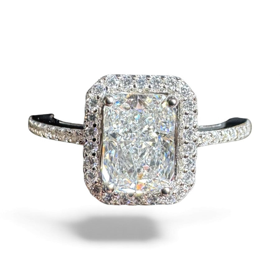 Sterling Silver Ring CZ Stone RCZA802