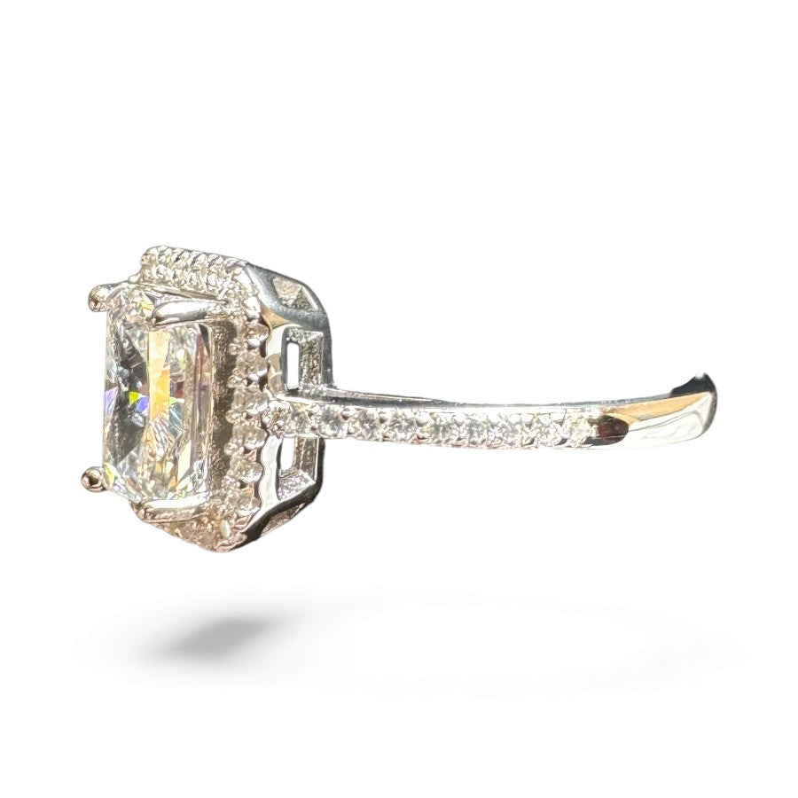 Sterling Silver Ring CZ Stone RCZA802