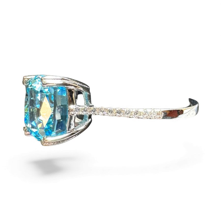 Sterling Silver Ring CZ Stone RCZA806