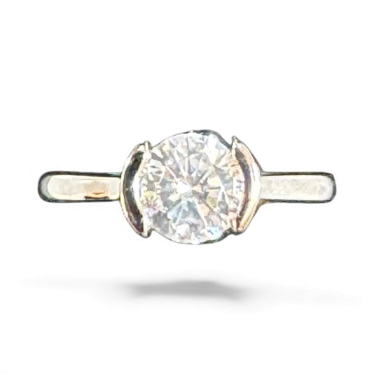 Sterling Silver Ring CZ Stone RCZD502