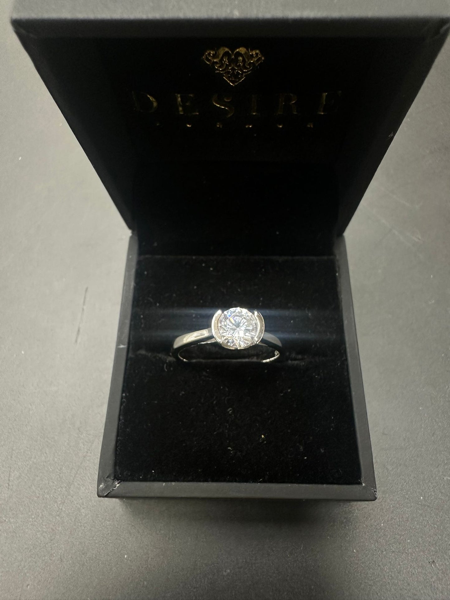 Sterling Silver Ring CZ Stone RCZD509