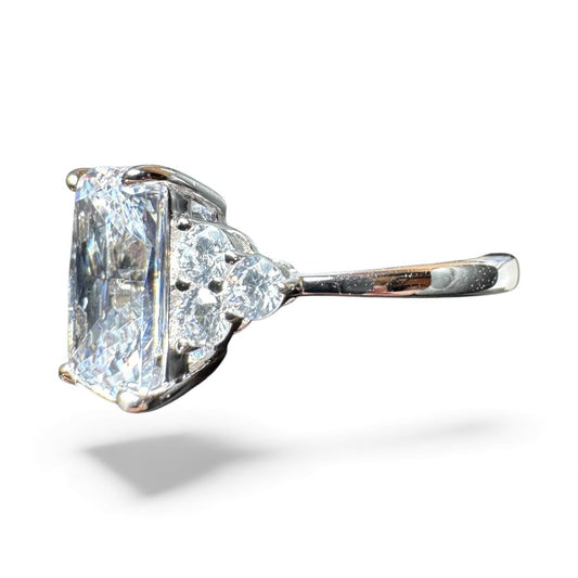 Sterling Silver Ring CZ Stone RCZD518