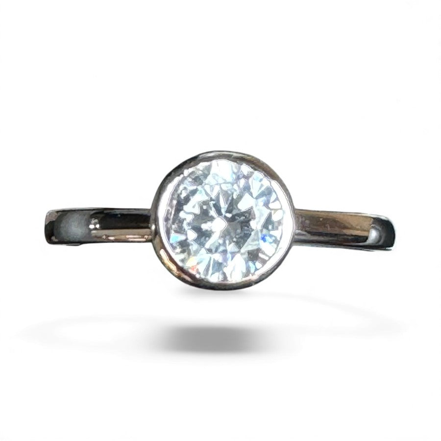 Sterling Silver Ring CZ Stone RCZD526