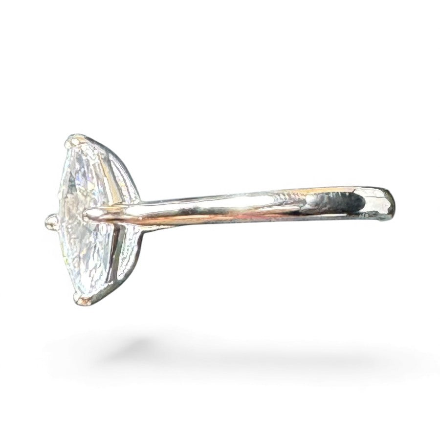 Sterling Silver Ring CZ Stone RCZD528