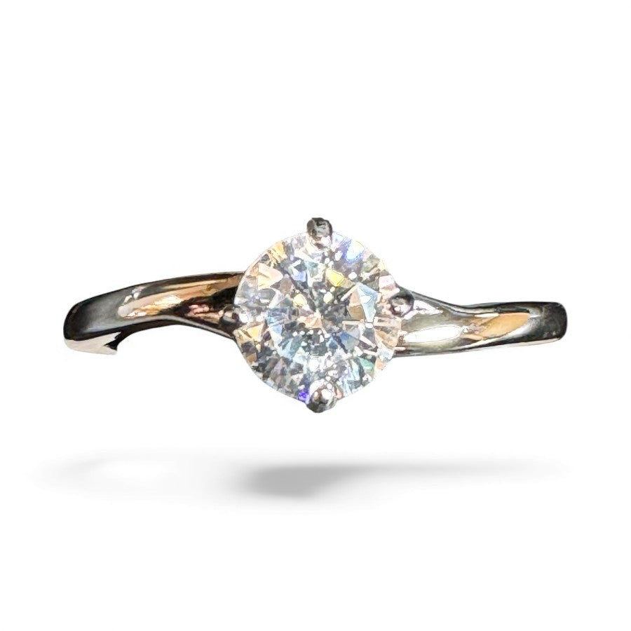 Sterling Silver Ring CZ Stone RCZD546
