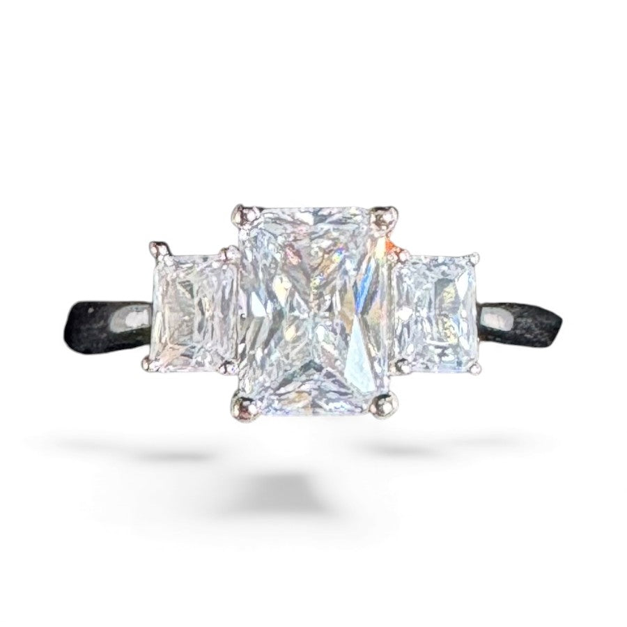 Sterling Silver Ring CZ Stone RCZD550