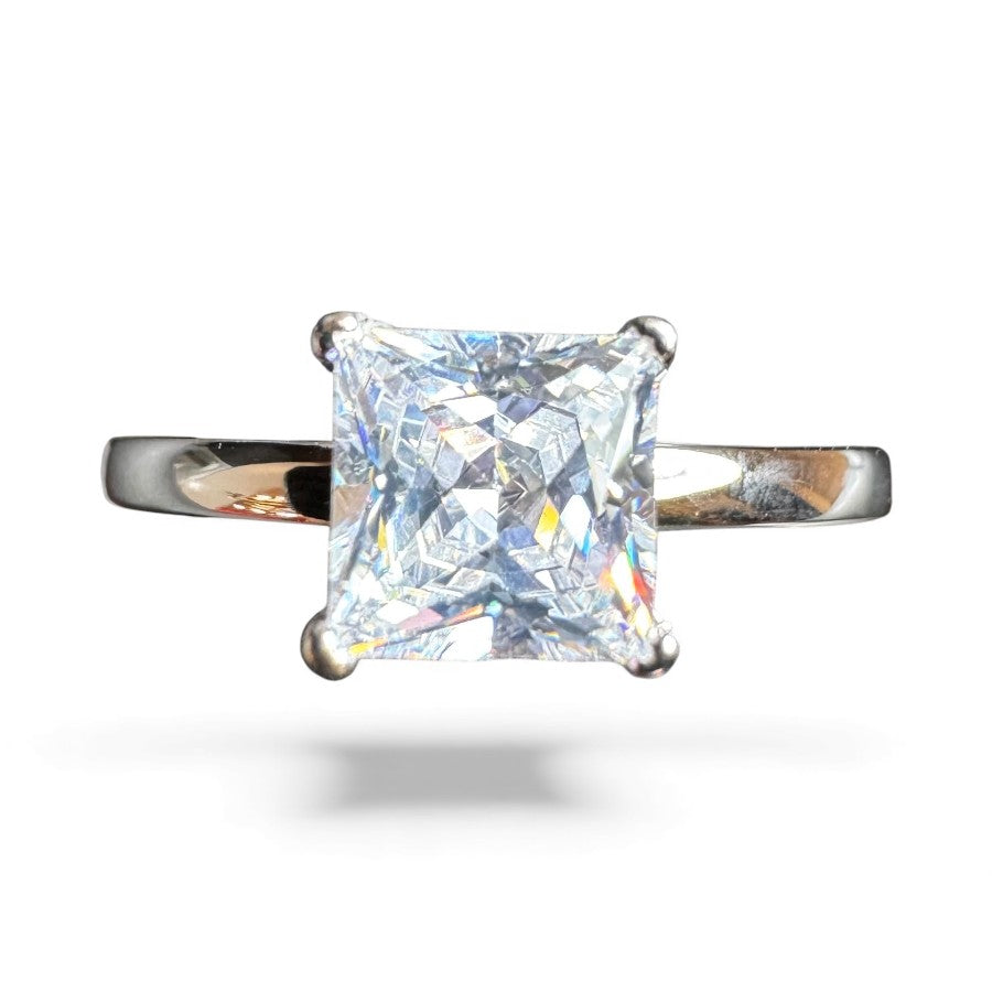 Sterling Silver Ring CZ Stone RCZD544