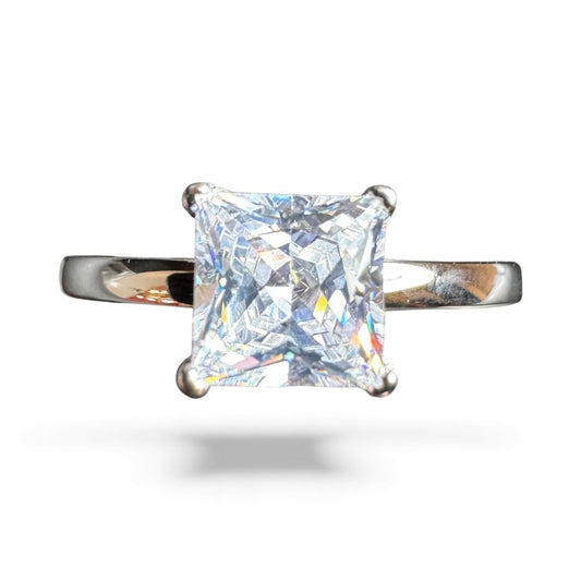 Sterling Silver Ring CZ Stone RCZD554