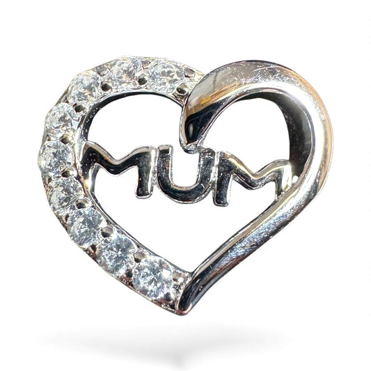 Sterling Silver Mum Ring CZ Stone RCZD558