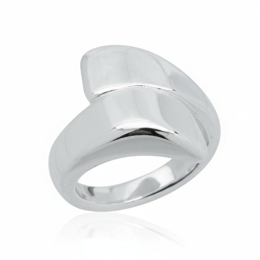 Plain sterling silver ring 23mm showcasing a sleek and modern design in polished finish.