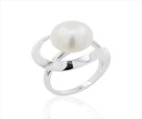 Sterling Silver Plain Majorica Pearl Ring, a stunning majorica pearl sterling silver ring with a 20 mm pearl.