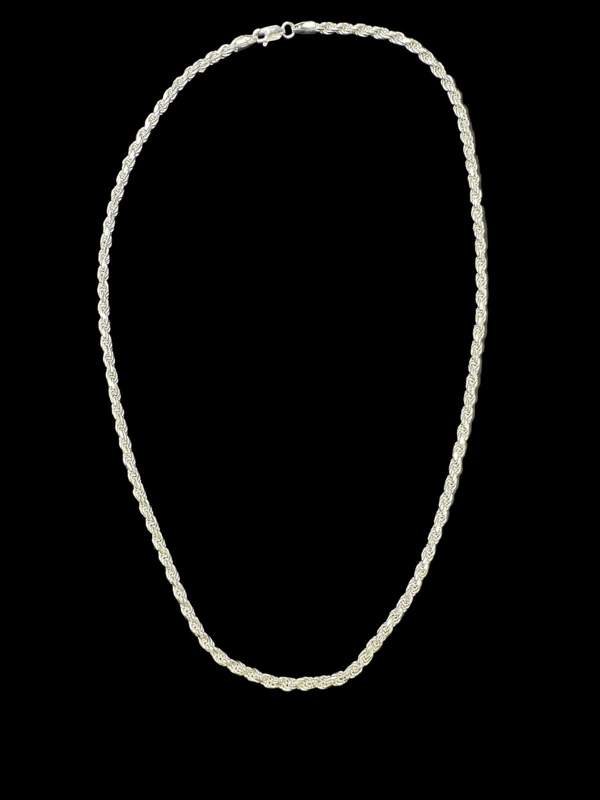 Sterling Silver 1.3mm Rope Chain – 18"